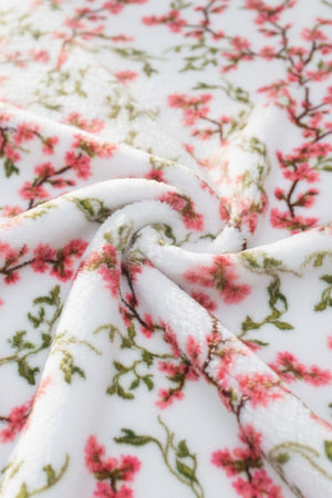 Sakura Çift Kişilik Peluş Battaniye