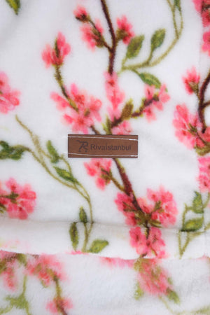 Sakura Çift Kişilik Peluş Battaniye