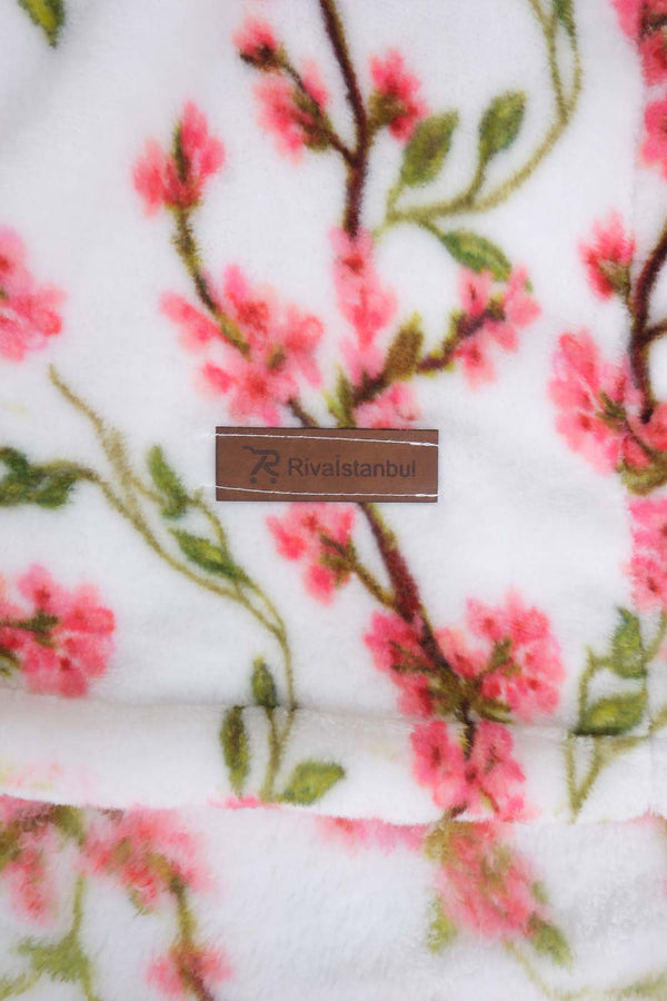Sakura Çift Kişilik Peluş Battaniye