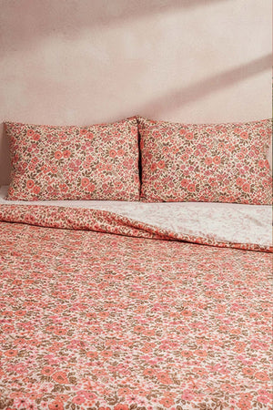Pembe Bahar Çift Kişilik Peluş Battaniye