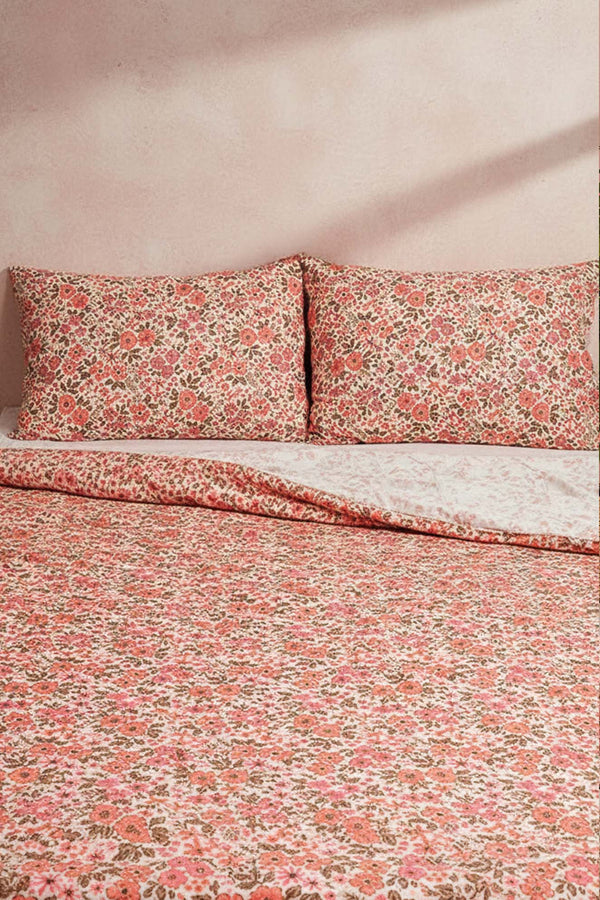 Pembe Bahar Çift Kişilik Peluş Battaniye