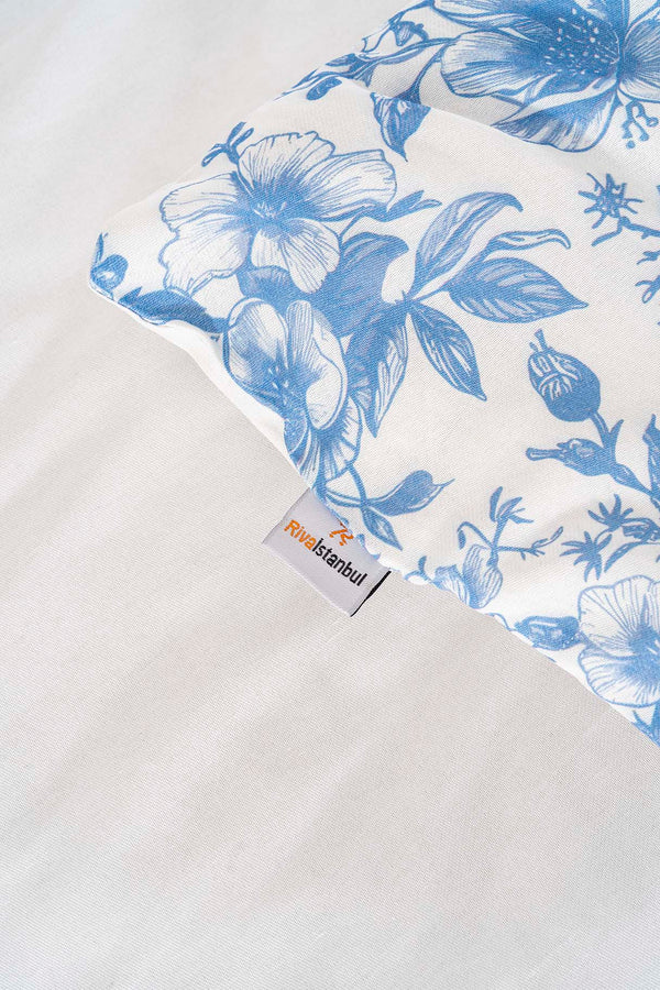 Nova Mavi Tek Kişilik Outlet Nevresim Takımı Pamuklu