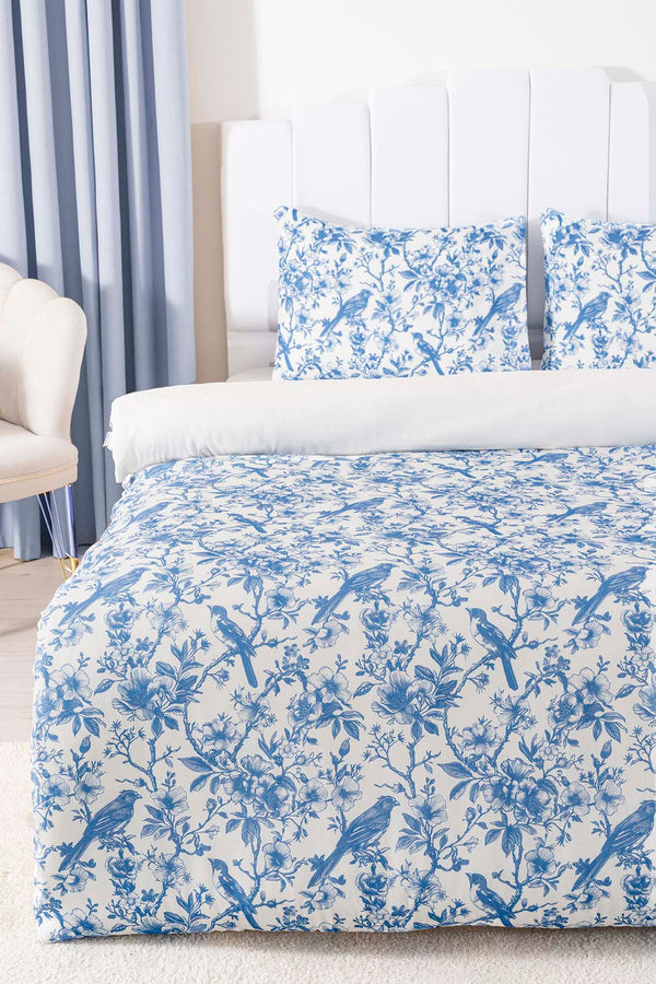 Nova Mavi Tek Kişilik Outlet Nevresim Takımı Pamuklu