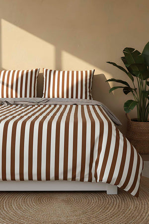 My Sleep Cinnamon Çift Kişilik %100 Pamuklu Nevresim Takımı – 4 Parça