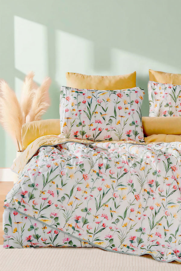 Botanical Çift Kişilik Nevresimli Pike Takımı - 7 Parça Çeyiz Seti