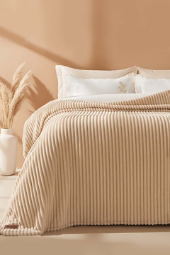 Cappuccino Gloria Wellsoft Tek Kişilik Battaniye