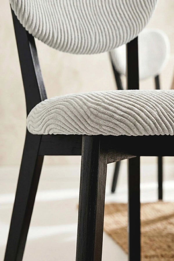 Taş Renk Jakarlı Likralı Esnek Sandalye Kılıfı Takımı - 6'lı Set