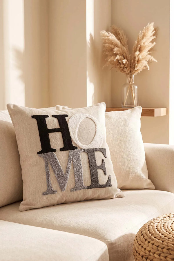 Home Yazılı Punch Dekoratif Kırlent Kılıfı