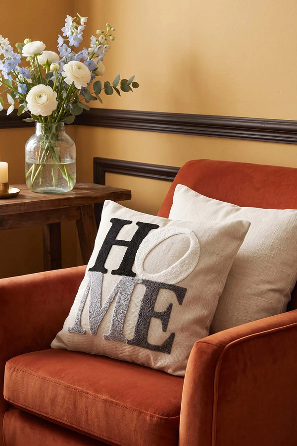 Home Yazılı Punch Dekoratif Kırlent Kılıfı