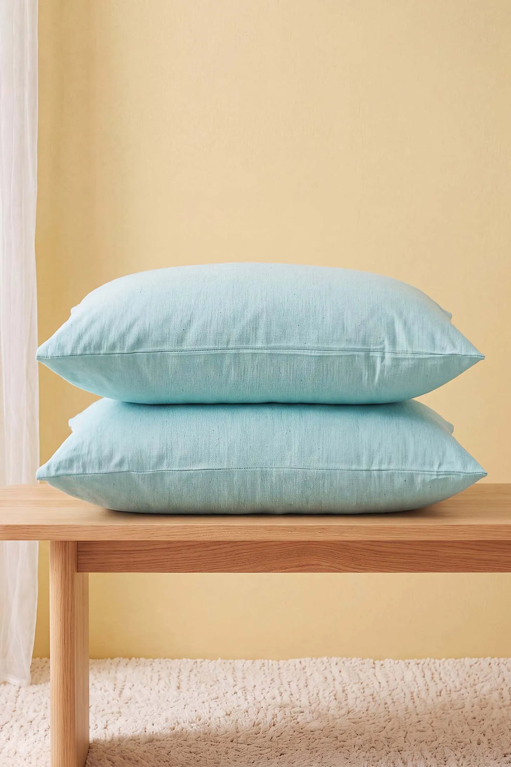 Mint Pamuklu 2'li Yastık Kılıfı 50x70 cm