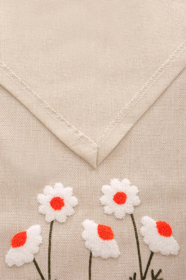 Daisy Puff Kasso Punch İşlemeli Runner 35x110 cm