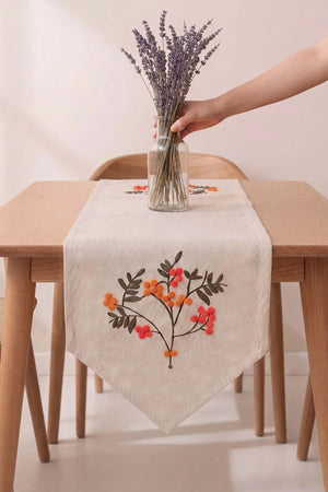 Terra Bloom Kasso Punch İşlemeli Runner 35x110 cm