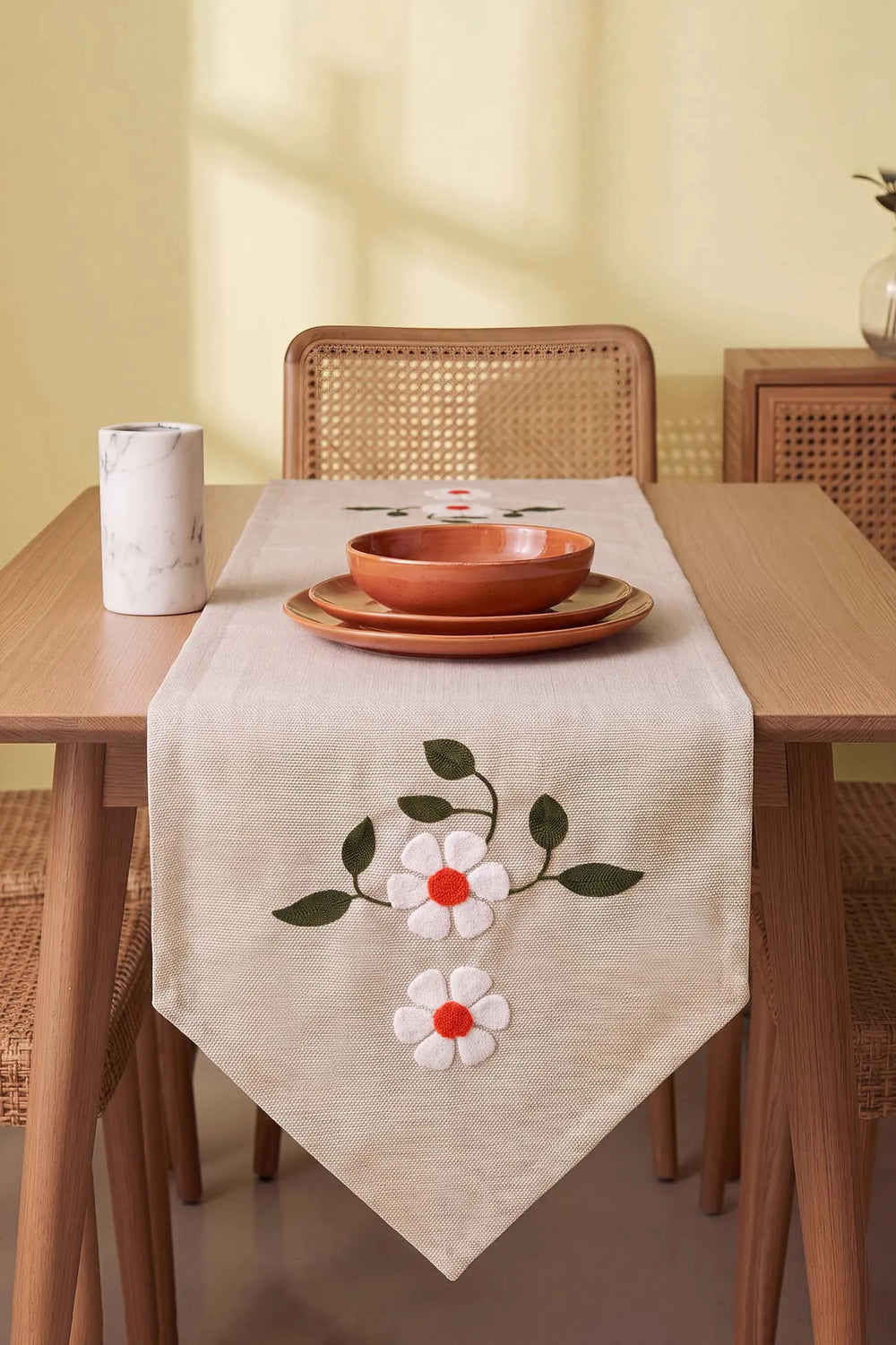 Pure Daisy Kasso Punch İşlemeli Runner 35x110 cm