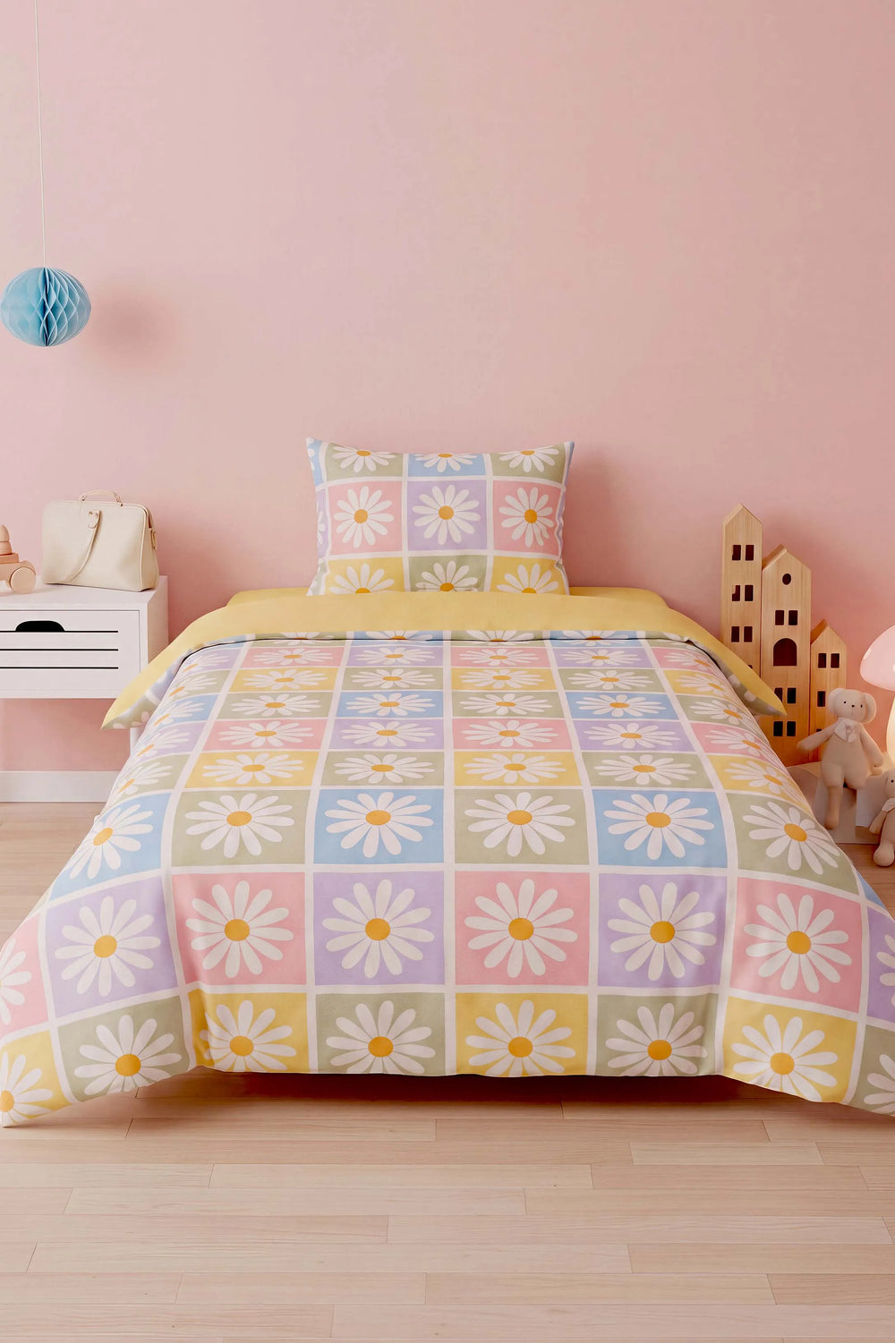 Candy Bloom Tek Kişilik Pamuklu Nevresim Takımı