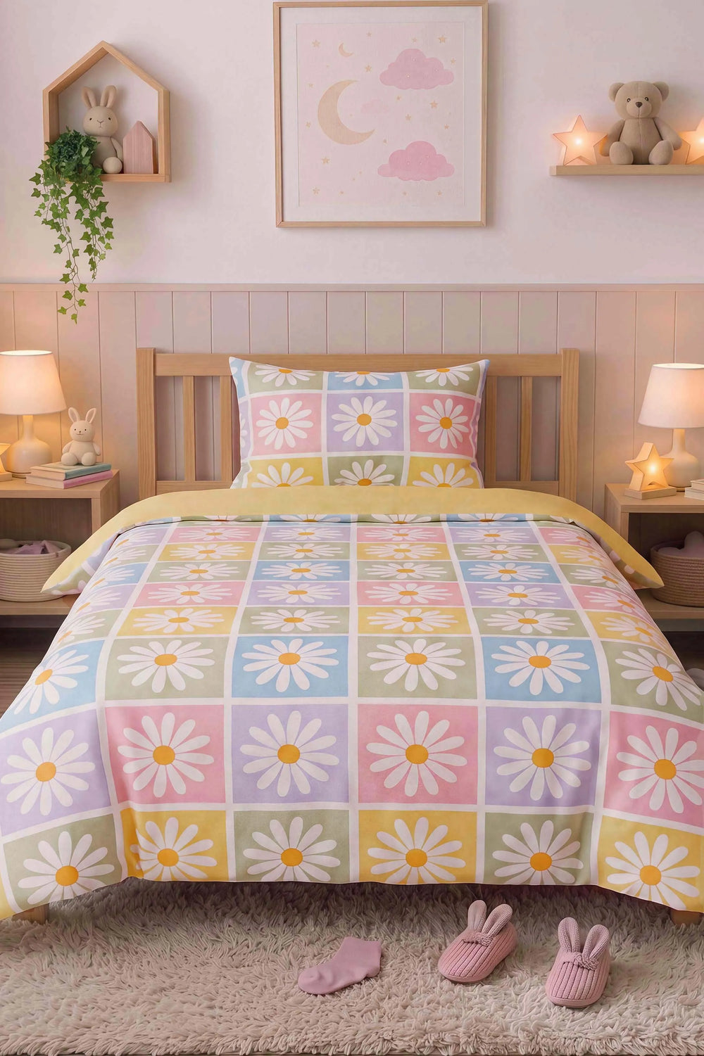 Candy Bloom Tek Kişilik Pamuklu Nevresim Takımı