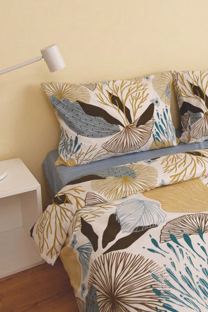 Dune Blue Çift Kişilik Nevresim Takımı – 4 Parça