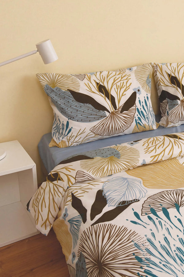 Dune Blue Çift Kişilik Nevresim Takımı – 4 Parça
