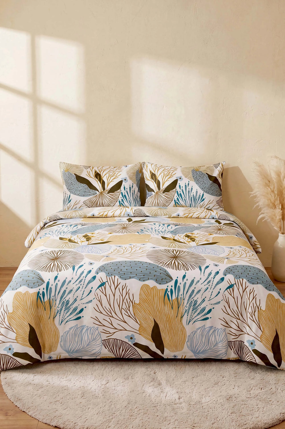 Dune Blue Çift Kişilik Nevresim Takımı – 4 Parça