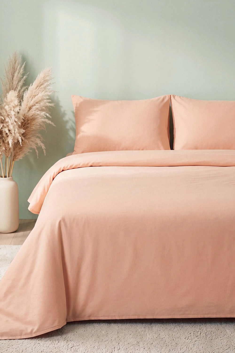 Soft Turuncu %100 Pamuklu Ranforce Çift Kişilik Nevresim Takımı – 4 Parça