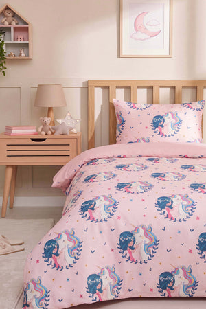 Unicorn Pamuklu Çocuk Nevresim Takımı