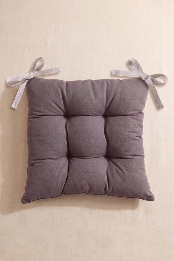 Antrasit Elyaf Dolgulu Sandalye Minderi 40x40 cm