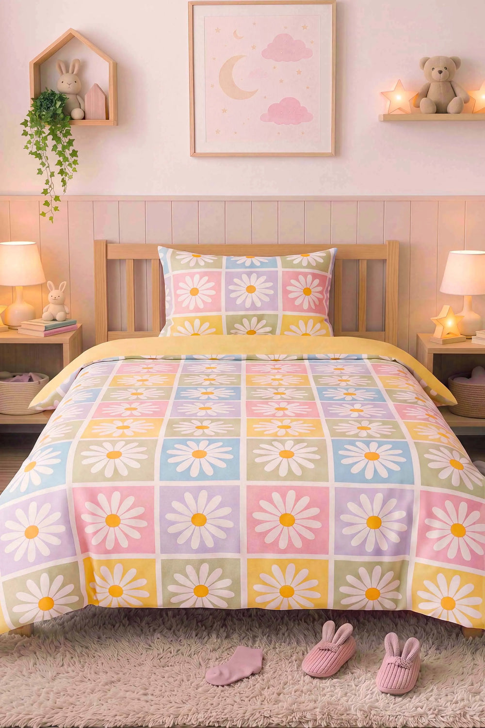 Candy Bloom Tek Kişilik Pamuklu Çocuk Nevresim Takımı