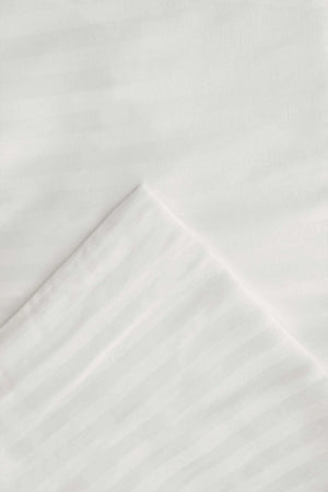 Beyaz Stripe Ranforce Çift Kişilik Nevresim Takımı – 4 Parça