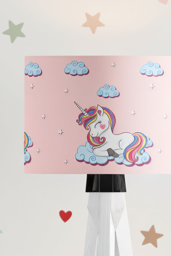 Buluttaki Unicorn Çocuk Odası Lambader