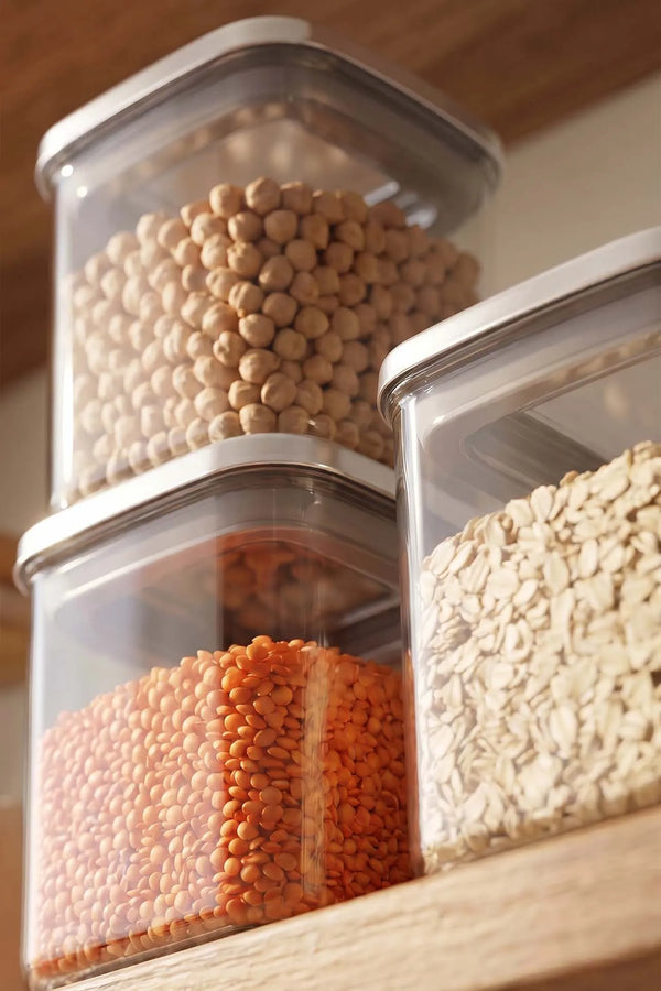 Gümüş Vakumlu Hava Geçirmez 3’lü Saklama Kabı - 700 ml