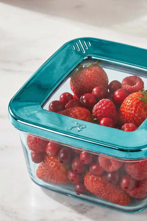 Mavi Vakumlu Hava Geçirmez 3’lü Saklama Kabı - 500 ml