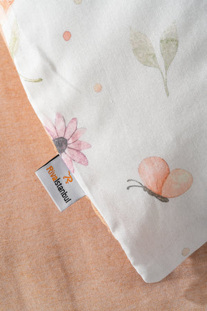 Soft Çiçekli Outlet Çift Kişilik Nevresim Takımı Pamuklu