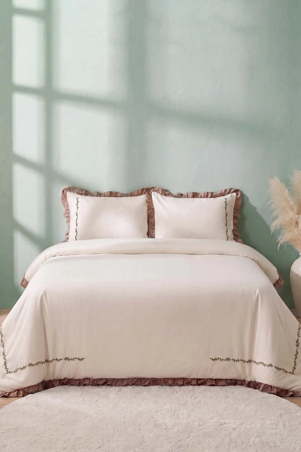 Pure Serenity %100 Pamuklu Çift Kişilik Nevresim Takımı – 4 Parça