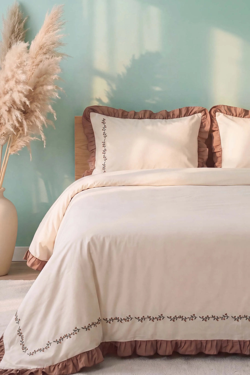 Pure Serenity %100 Pamuklu Çift Kişilik Nevresim Takımı – 4 Parça