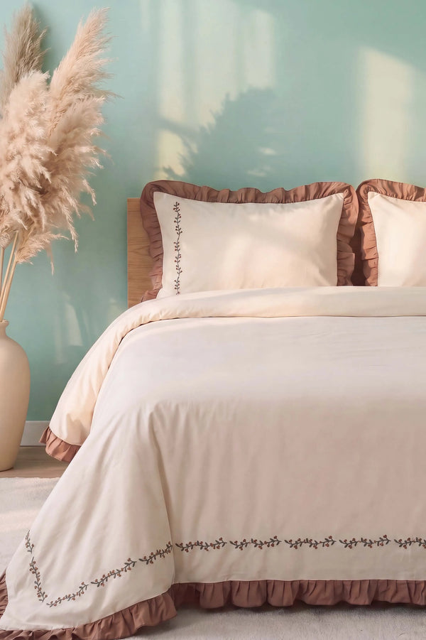 Pure Serenity %100 Pamuklu Çift Kişilik Nevresim Takımı – 4 Parça