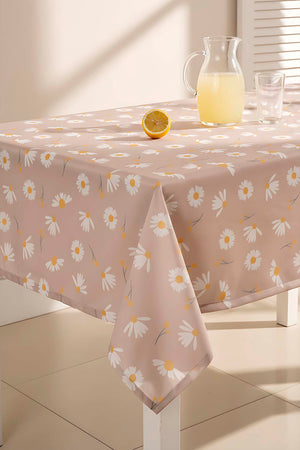 Vizon Papatya Desenli Masa Örtüsü, Sofra Bezi, Piknik Örtüsü