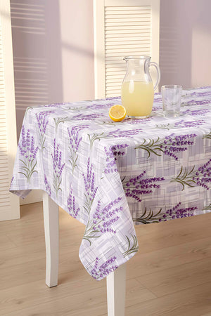 Lavanta Desenli Masa Örtüsü, Sofra Bezi, Piknik Örtüsü