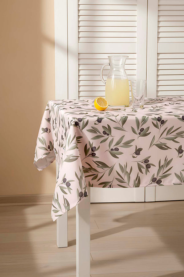 Zeytin Dalı Krem Masa Örtüsü, Sofra Bezi, Piknik Örtüsü