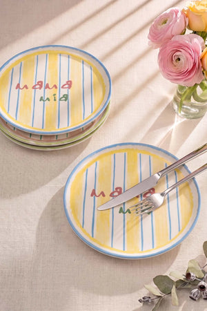 Mama Mia & La Dolce Vita Nordic 4'lü Pasta Tabağı 22 cm – görsel 5