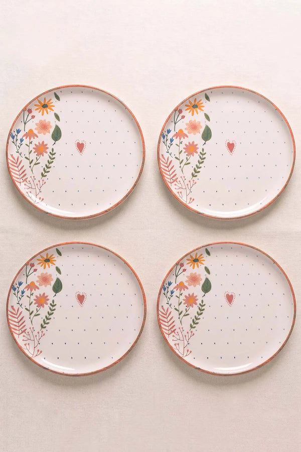 Kalpli Soft Bloom Nordic 4'lü Pasta & Sunum Tabağı 22 cm – görsel 6