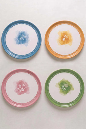 Flowers Mottolu Nordic 4'lü Pasta & Sunum Tabağı 22 cm – görsel 6