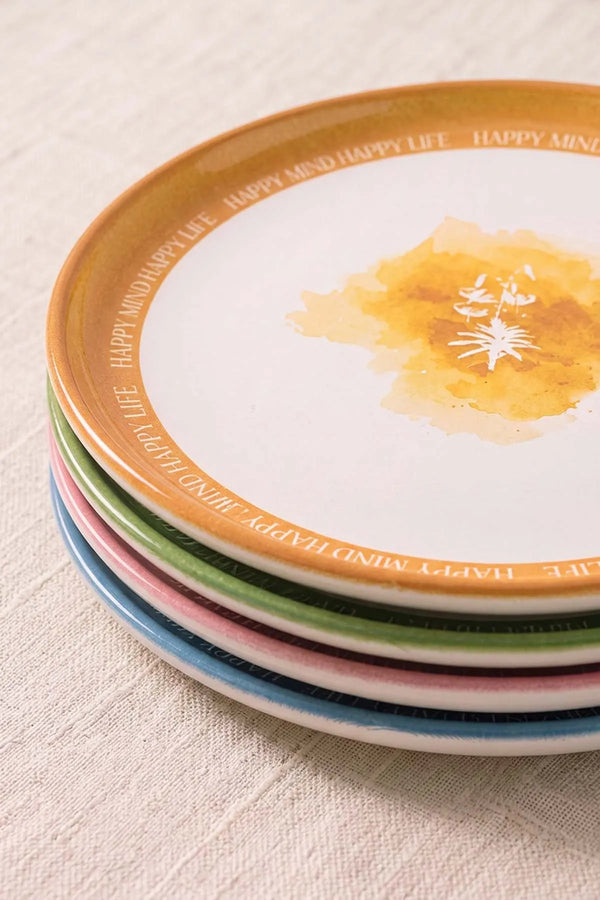 Flowers Mottolu Nordic 4'lü Pasta & Sunum Tabağı 22 cm – görsel 4