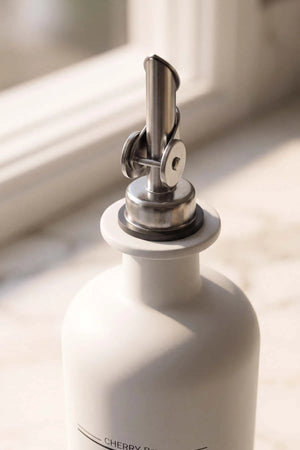Beyaz Baskılı 2'li Yağdanlık & Sirkelik Set 500 ml – görsel 5