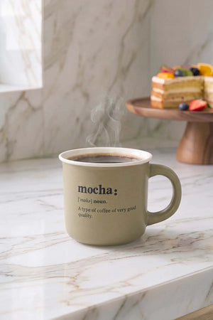 Mocha Mottolu Lory Porselen Kupa 380 ml – görsel 6