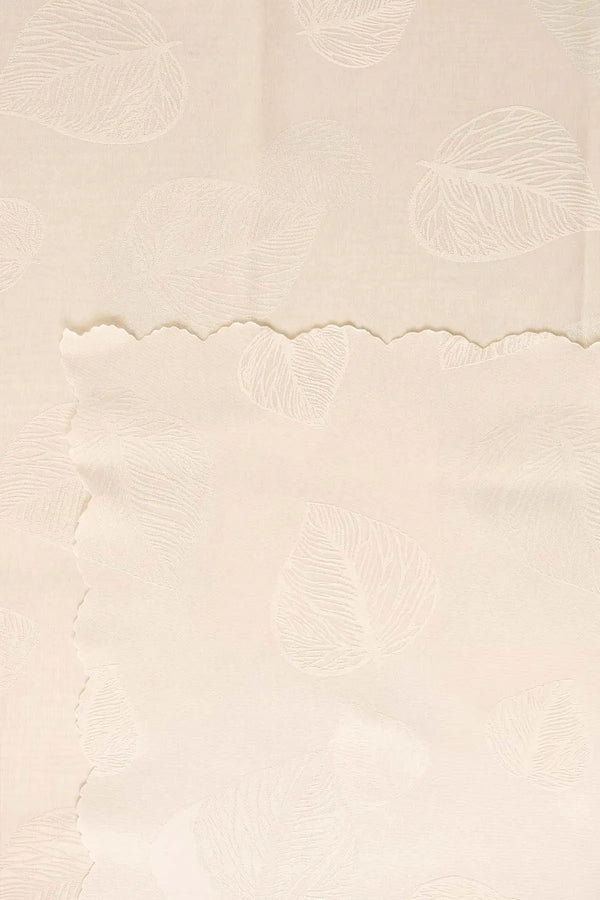 Krem Yaprak Desen Sıvı İtici Leke Tutmaz Masa Örtüsü 160x220 cm – görsel 6