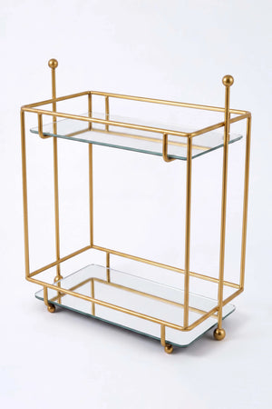 Gold 2 Katlı Banyo Organizer Tezgâh Üstü Düzenleyici – görsel 5