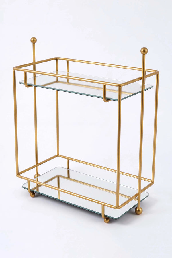 Gold 2 Katlı Banyo Organizer Tezgâh Üstü Düzenleyici – görsel 5