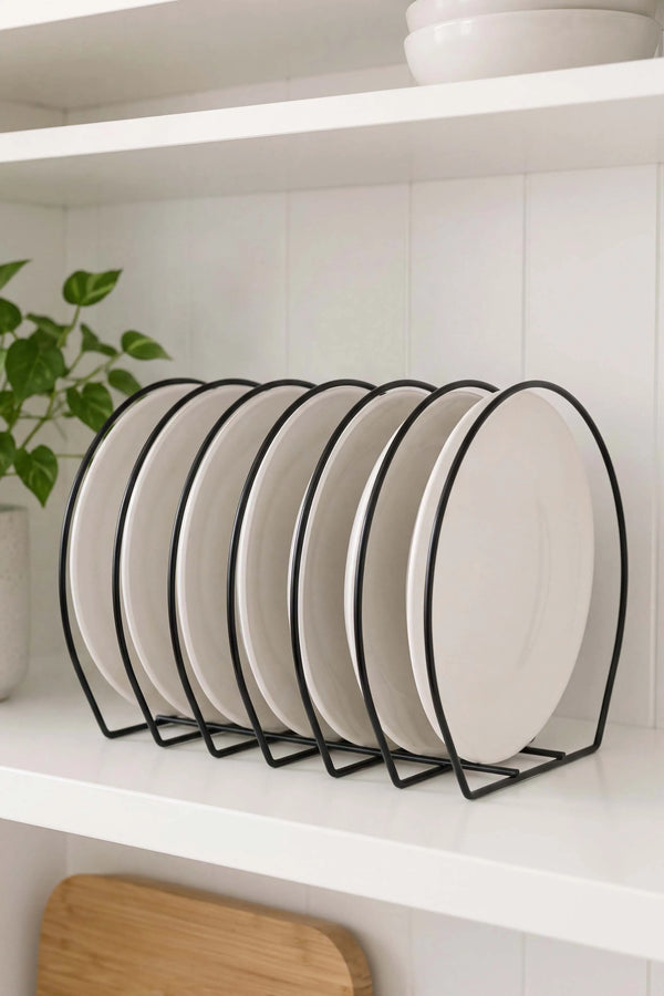 Siyah Metal Tabak Düzenleyici Organizer – görsel 4