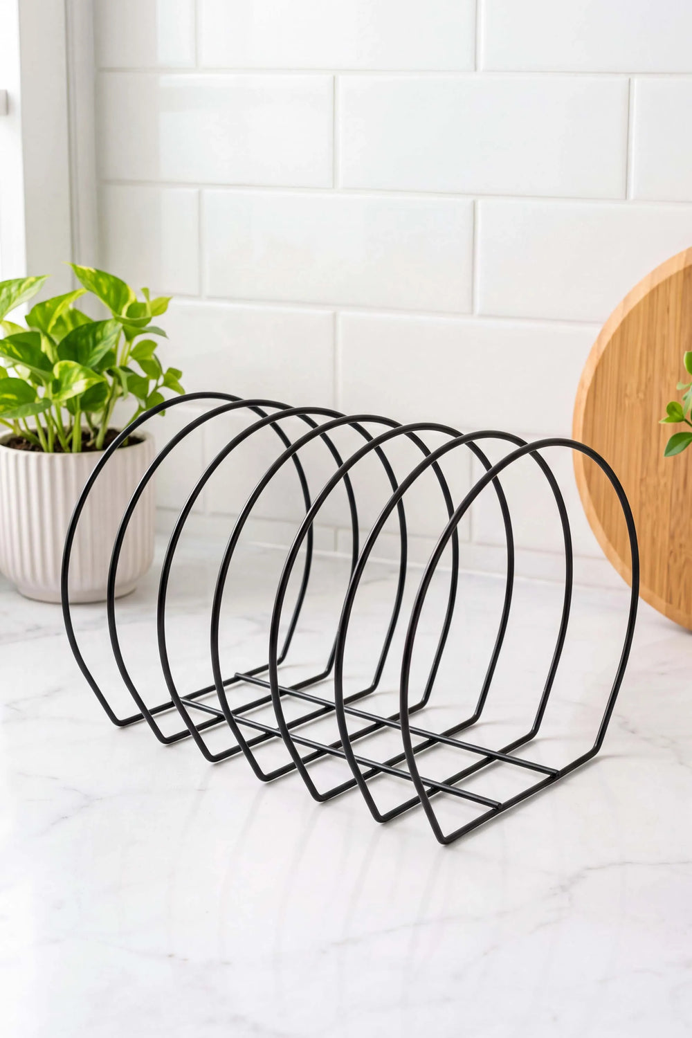 Siyah Metal Tabak Düzenleyici Organizer