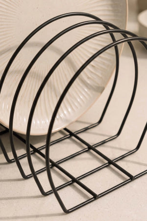 Siyah Metal Tabak Düzenleyici Organizer – görsel 5