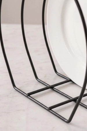 Siyah Metal Tabak Düzenleyici Organizer – görsel 7